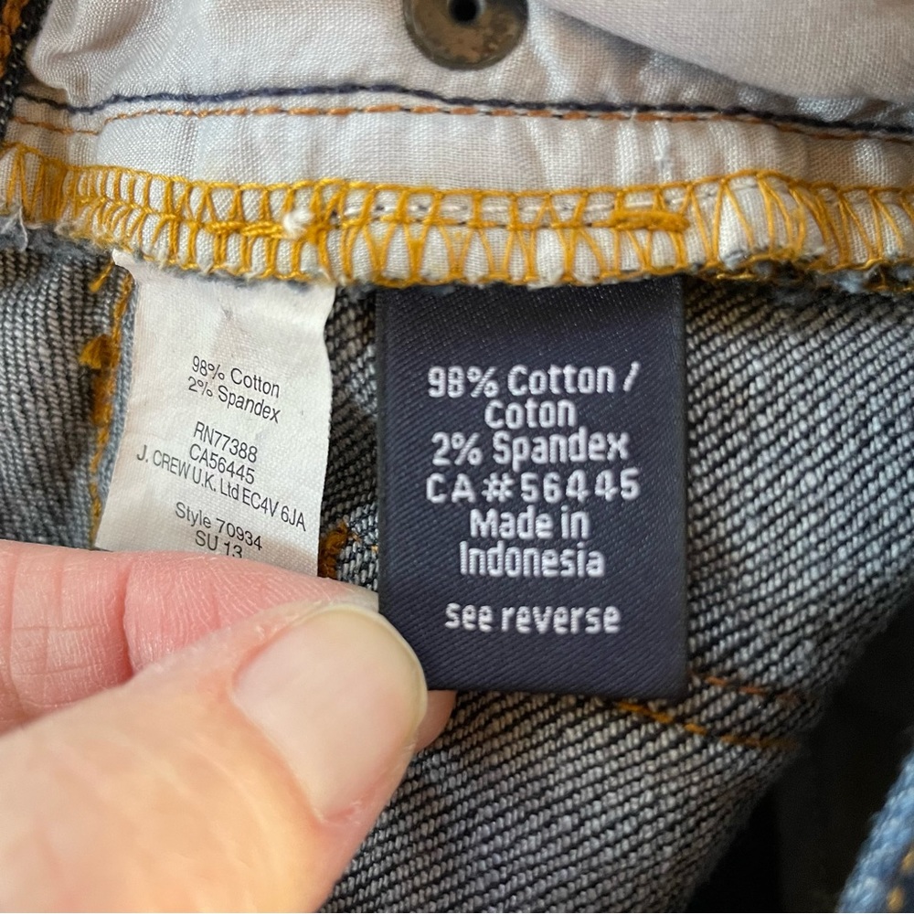 J. Crew Toothpick Dark Wash Jeans.  Size 27 - Picture 7 of 8